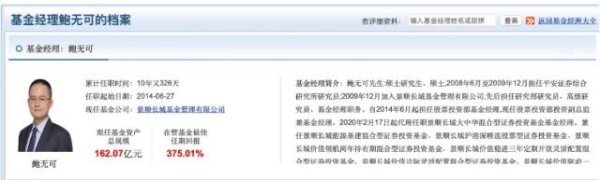 股票配资炒股网 百亿基金经理鲍无可离职传闻落地，下一程奔私？