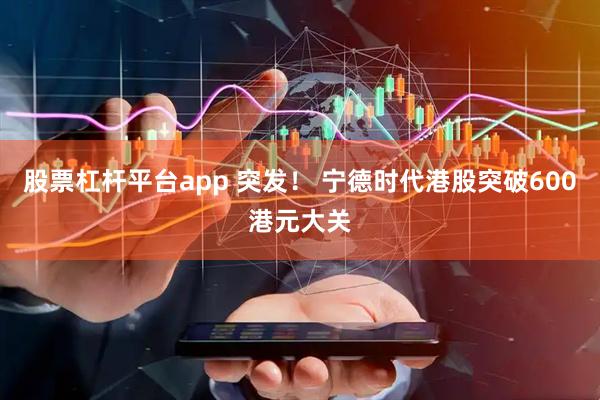 股票杠杆平台app 突发！ 宁德时代港股突破600港元大关